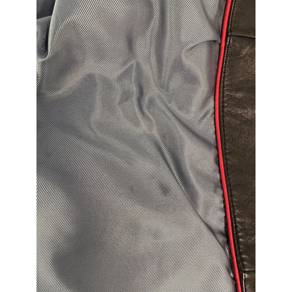 ANNE KLEIN VINTAGE GENUINE LEATHER (LAMB SKIN) B/W-JACKET SIZE L TIMELESS, 🤩 - Picture 11 of 16